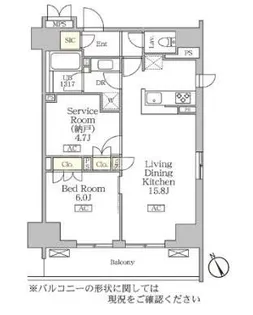 リーフシティ市川 ザ・レジデンス【4階】の間取り