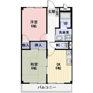 サニーレジデンスCoCo【1階】の間取り