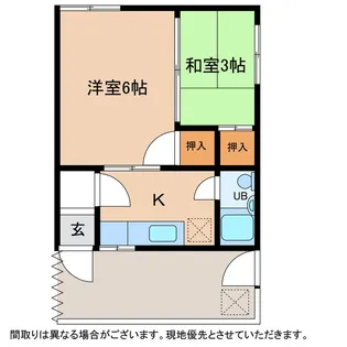 マンションM【3階】の間取り