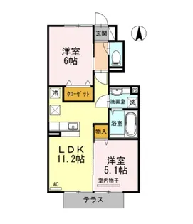 ウィット・サンセリエ【1階】の間取り