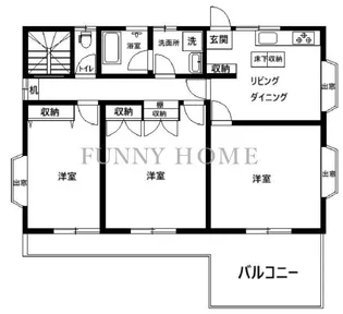 東京都世田谷区砧6【一戸建】の間取り
