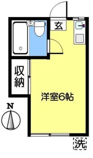 1Rの間取り画像