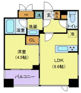 東京都渋谷区宇田川町【マンション】の間取り