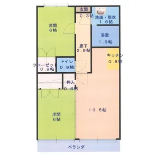 コンフォルト神埼【2階】の間取り