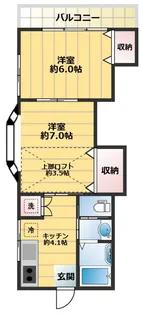 東京都杉並区和泉4【アパート】の間取り