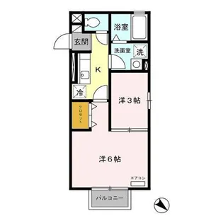 フラッツ槙尾【2階】の間取り