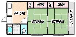 千葉県船橋市本中山3【アパート】の間取り