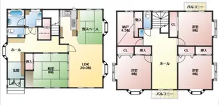 新潟県新潟市東区小金町2【一戸建】の間取り