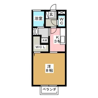 愛知県豊橋市平川本町1【アパート】の間取り