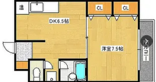 バートンハウス【5階】の間取り