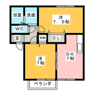 ダズリン A【2階】の間取り