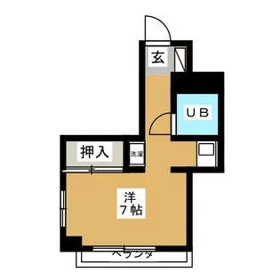 1Rの間取り画像