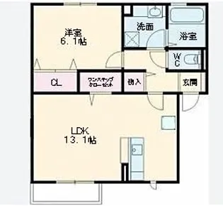 茨城県守谷市松ケ丘1【アパート】の間取り