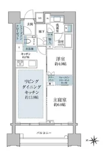 パークコート南麻布【13階】の間取り