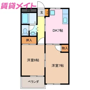 デュエ【2階】の間取り