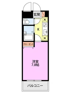 ドルトワール南笹口【1階】の間取り
