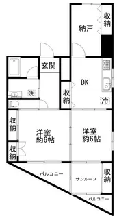 庚申ビル【2階】の間取り