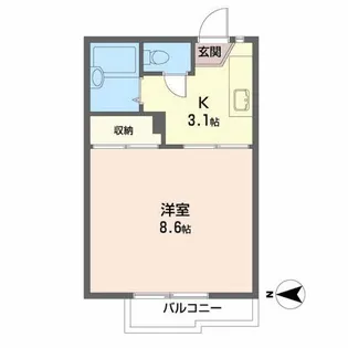 プチ・ラフォーレ【2階】の間取り