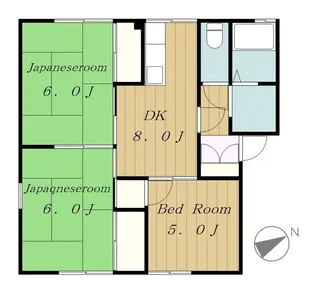 シティパル古淵【2階】の間取り