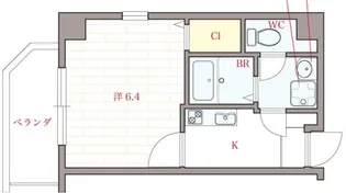大阪府大阪市福島区福島6【マンション】の間取り
