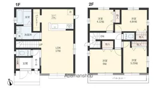東京都国立市泉3【一戸建】の間取り
