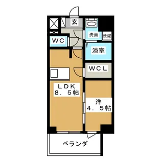 プレサンス桜通ザ・タイムズ【2階】の間取り