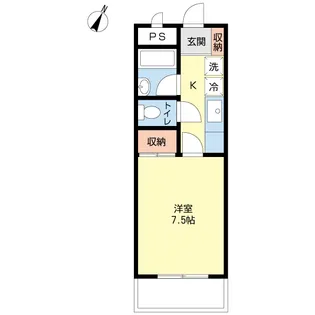 石渡第6ビル【4階】の間取り
