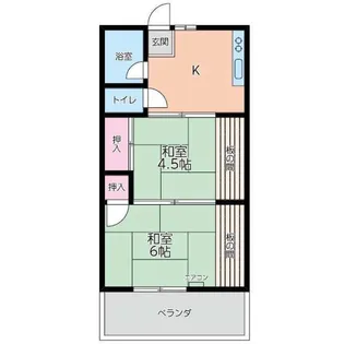 東林サンハイム【2階】の間取り