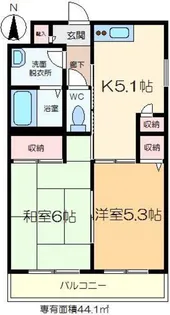 エリーコート【3階】の間取り