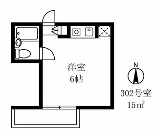 メゾンドフジ【3階】の間取り