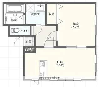 バイスメルチバ II【1階】の間取り