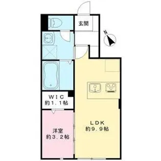 ユアメゾン北浜【1階】の間取り