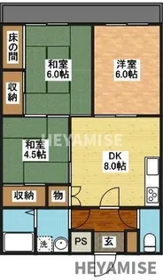 丸二ハイツ【2階】の間取り
