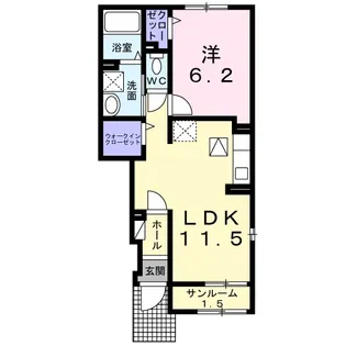 茨城県稲敷郡阿見町よしわら5【アパート】の間取り