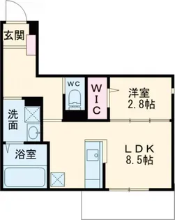 ルミエール真栄房【1階】の間取り