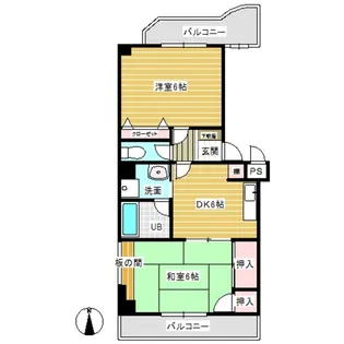 メイルハイム高松【4階】の間取り