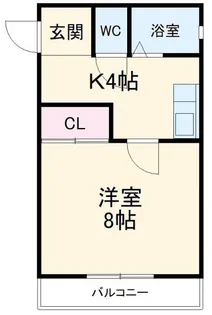 ドエルKM2【3階】の間取り