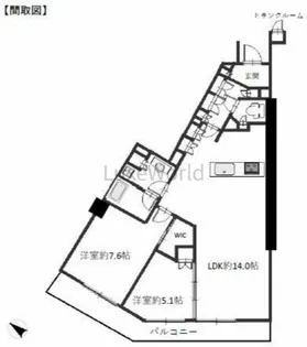 神奈川県横浜市西区西平沼町【マンション】の間取り