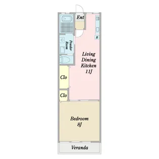 ビアネーズ スガ【1階】の間取り