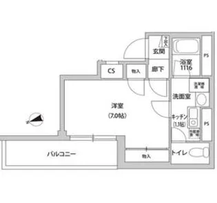 コンフォート東麻布【5階】の間取り