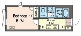 グリーンプラザ武蔵野【1階】の間取り