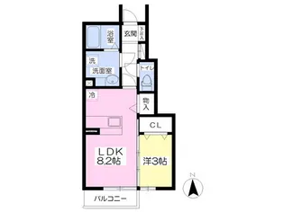 プレミアハウスあてるいA棟【1階】の間取り