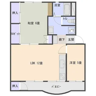 京王渕野辺マンション【4階】の間取り