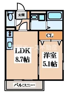 OgarCourtFuse【2階】の間取り