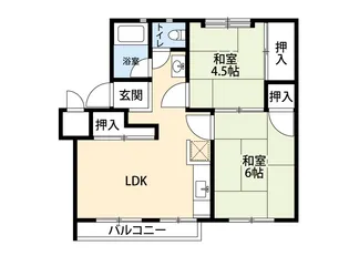 公社賃貸SMALIO 香里三井【5階】の間取り