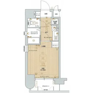 エステムコート神戸県庁前II【3階】の間取り