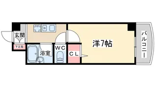 ノルデンハイムリバーサイド天神橋【7階】の間取り