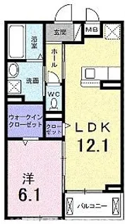 エスコンディーテ【2階】の間取り