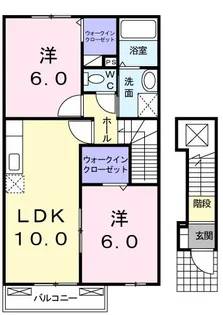 レッジェンダB【2階】の間取り