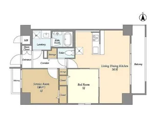 コンフォリア北小金【5階】の間取り